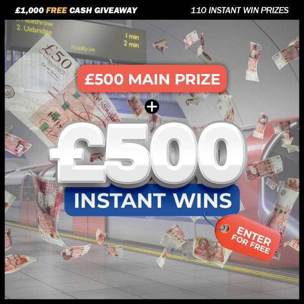 £1K FREE GIVEAWAY (100 ENTRIES PER PERSON)